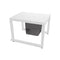 Milano Outdoor Side Table  option White