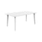New Dessa Rectangular Dining Table  option White
