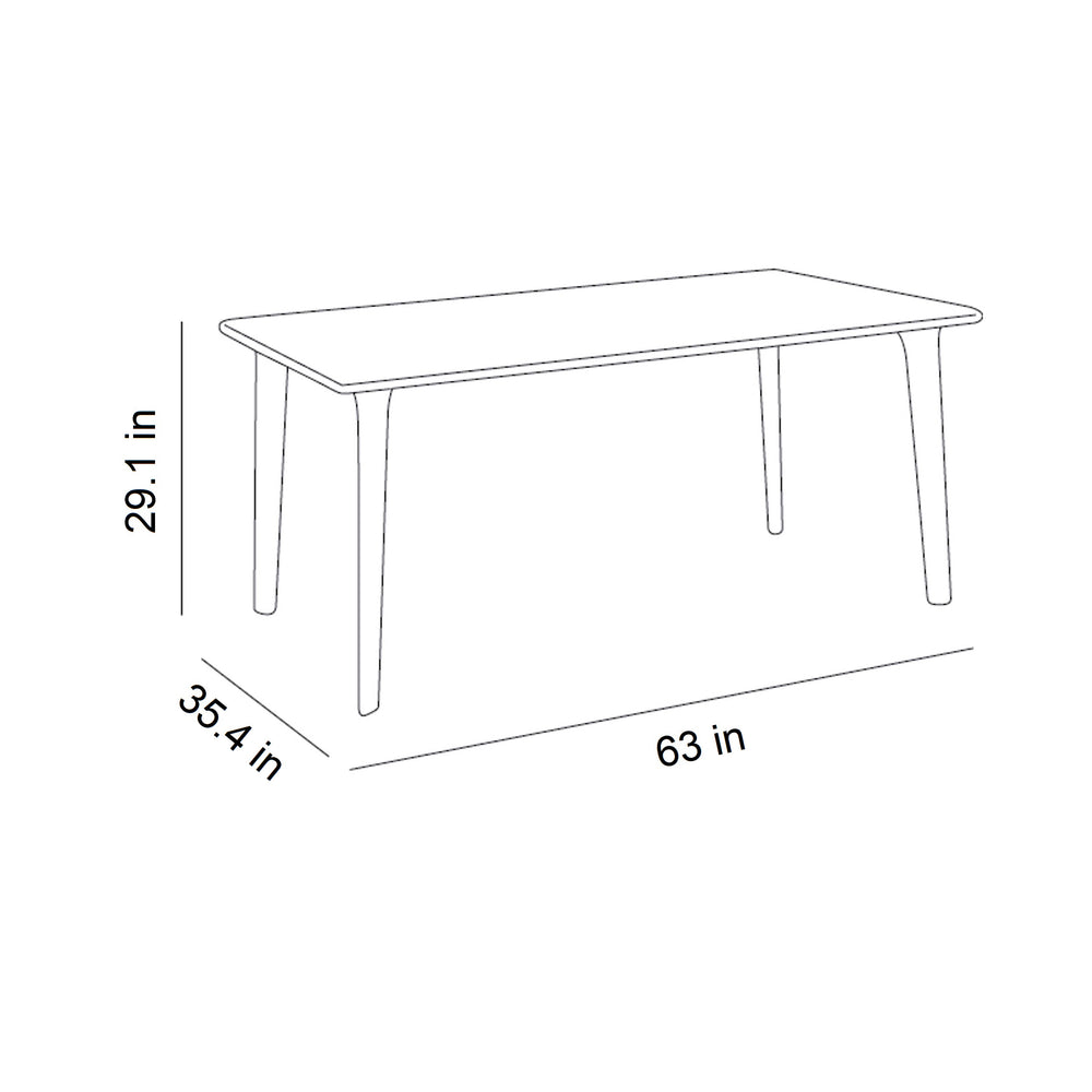 New Dessa Rectangular Outdoor Dining Table