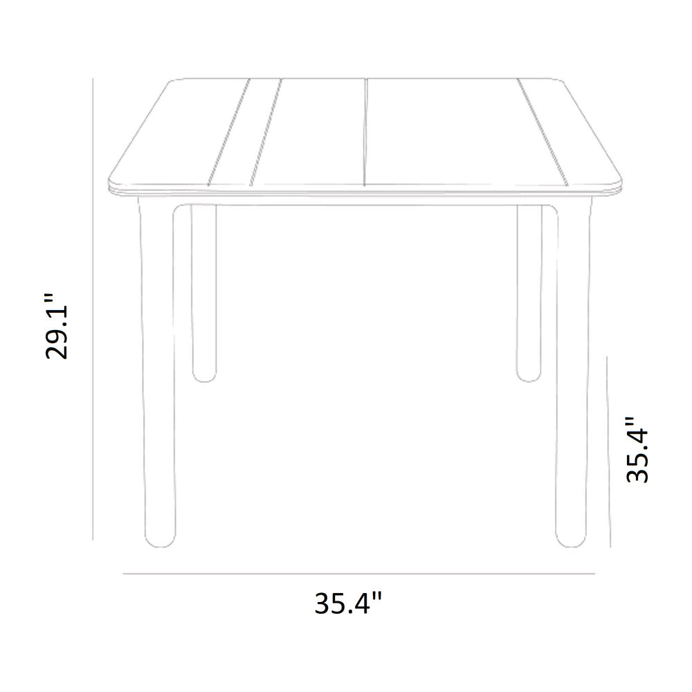 Resol Noa Square Outdoor Dining Table - 2Modern