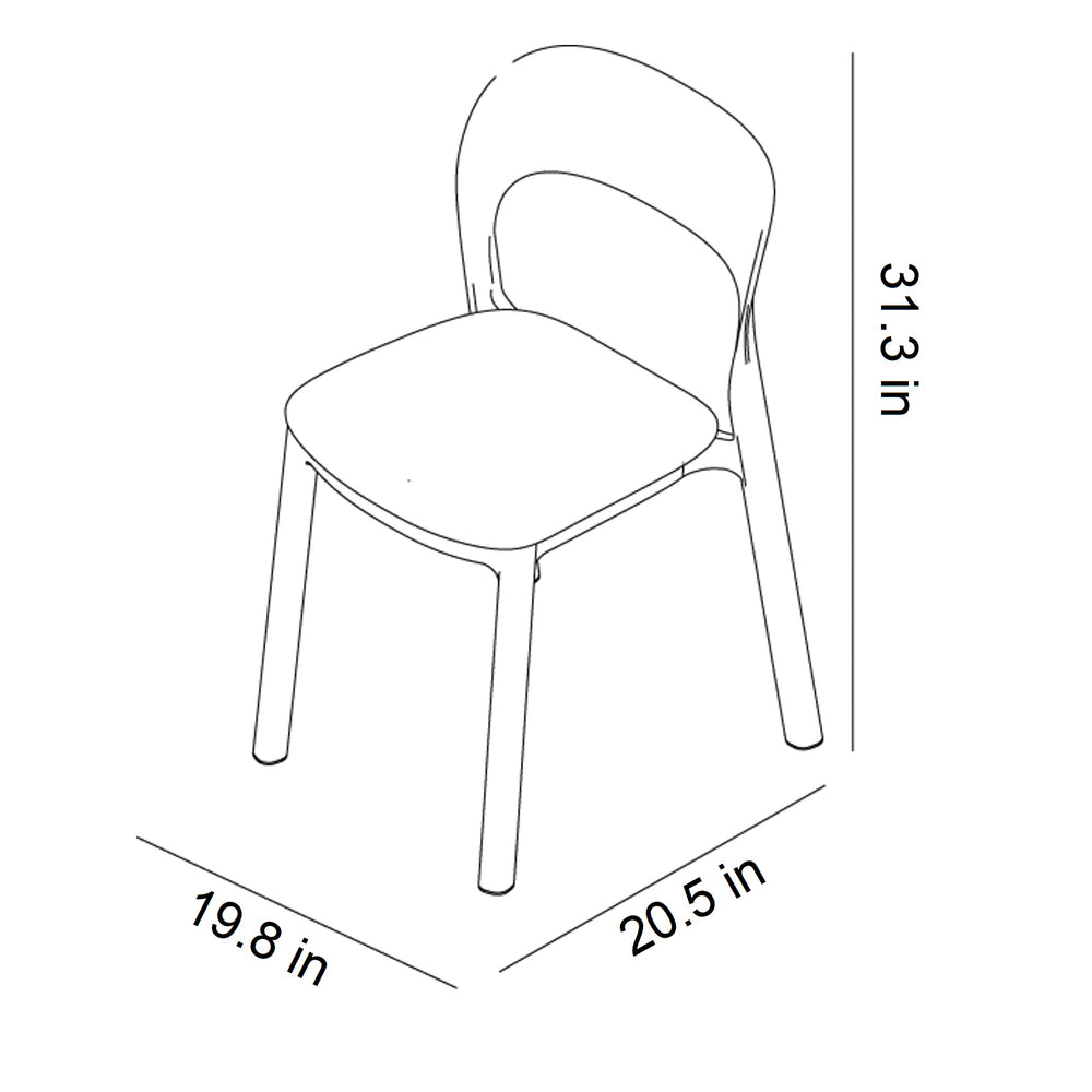 Ona Stacking Outdoor Dining Chair (Set of 4)