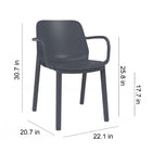 One Stacking Dining Armchair (Set of 4)