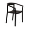 Peach Stacking Dining Armchair (Set of 4)  option Black