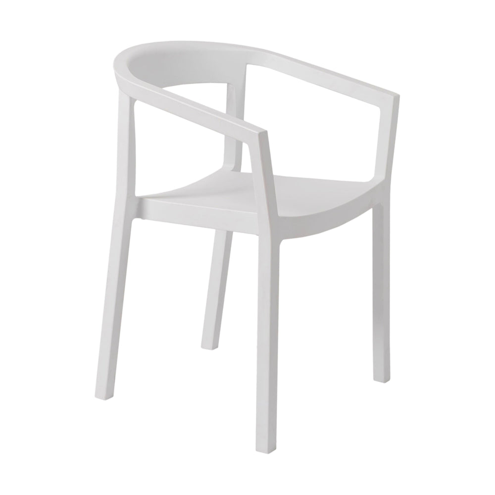 Peach Stacking Outdoor Dining Armchair (Set of 4)