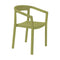 Peach Stacking Dining Armchair (Set of 4)  option Olive Green