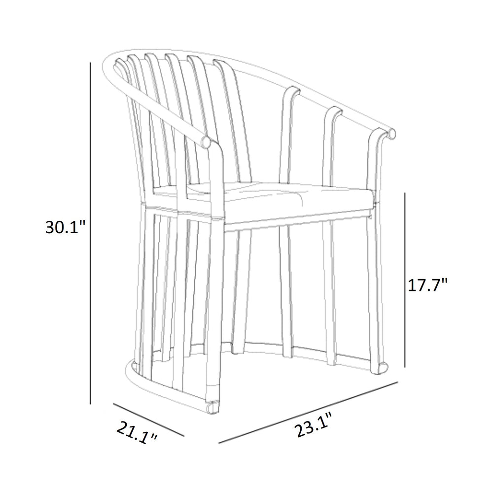 Raff Outdoor Dining Armchair (Set of 4)
