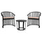 RAFF Outdoor 3-Piece Dining Set  option Black