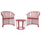 RAFF Outdoor 3-Piece Dining Set  option Bordeaux
