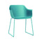 Shape Armchair - Sled Base (Set of 2)  option Retro Blue