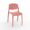 Smart Stacking Chair (Set of 4)  option Terracotta
