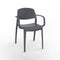 Smart Stacking Dining Armchair (Set of 4)  option Dark Grey