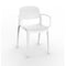 Smart Stacking Dining Armchair (Set of 4)  option White
