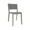 Spot Stacking Dining Chair (Set of 4)  option Greenish Grey