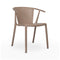 Steely Eco Recycled Stacking Dining Armchair (Set of 4)  option Earth Brown