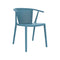 Steely Stacking Dining Armchair (Set of 4)  option Retro Blue