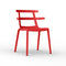 Tokyo Stacking Dining Chair (Set of 4)  option Red