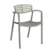 Toledo Aire Stacking Armchair (Set of 4)  option Greenish Grey