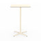 Toledo Outdoor Square High Dining Table  option Ivory