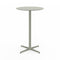 Toledo Round High Dining Table  option Greenish Grey