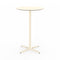 Toledo Round High Dining Table  option Ivory