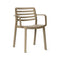 Wind Stacking Dining Armchair (Set of 4)  option Sand