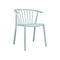 Woody Eco Recycled Stacking Dining Chair (Set of 4)  option Air Blue