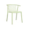 Woody Eco Recycled Stacking Dining Chair (Set of 4)  option Green Water