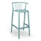 Woody Eco Recycled Stacking Barstool (Set of 4)  option Air Blue