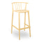 Woody Eco Recycled Stacking Barstool (Set of 4)  option Fire Yellow
