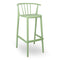 Woody Eco Recycled Stacking Barstool (Set of 4)  option Green Water