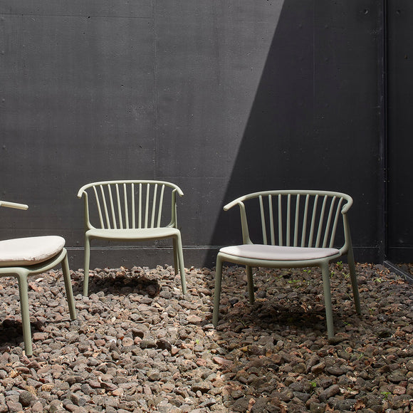 Woody Outdoor Upholstered Armchair (Set of 2)