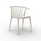Woody Stacking Dining Chair (Set of 4)  option Ivory