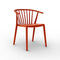 Woody Stacking Dining Chair (Set of 4)  option Red