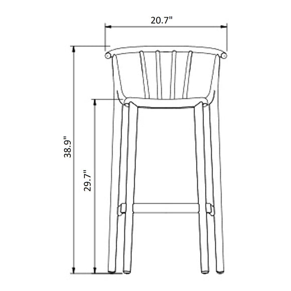Woody Stacking Outdoor Stool (Set of 4)