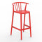 Woody Stacking Stool (Set of 4)  option Red