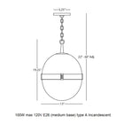 Brighton Round Pendant Light