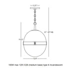 Brighton Round Pendant Light