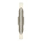 Brut Double Wall Sconce  option Polished Nickel