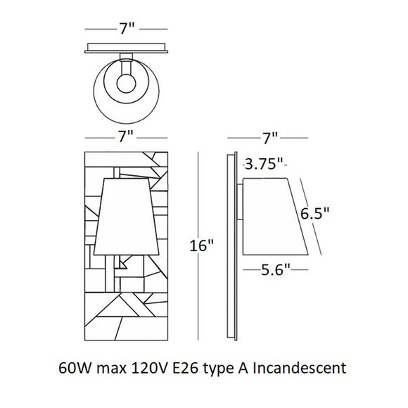 Brut Outdoor Wall Sconce