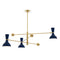 Clare Three Lights Pendant Light  option Modern Brass