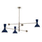 Clare Three Lights Pendant Light  option Polished Nickel