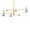 Clare Three Lights Pendant Light  option Baby Blue / Lily