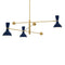 Clare Three Lights Pendant Light  option Midnight Blue