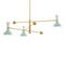 Clare Three Lights Pendant Light  option Mint / Lily