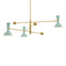 Clare Three Lights Pendant Light  option Mint