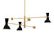 Clare Three Lights Pendant Light  option Obsidian