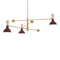 Clare Three Lights Pendant Light  option Sugar Plum / Rose