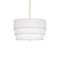 Decker Drum Pendant Light  option Ascot White