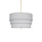 Decker Drum Pendant Light  option Pearl Gray
