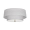Decker Flush Mount  option Polished Nickel
